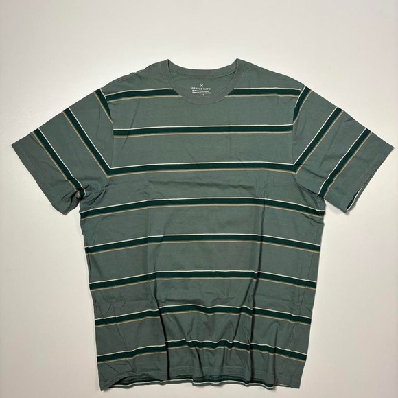 Denver Hayes Other - Green Striped Denver Hayes T-Shirt - L